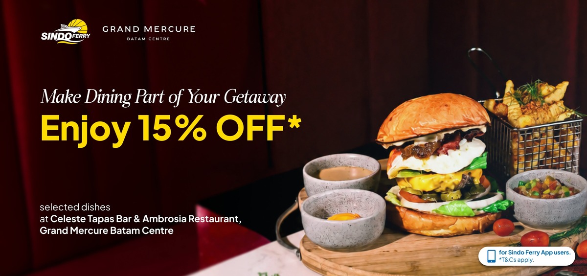 Enjoy 15% OFF Dining at Grand Mercure