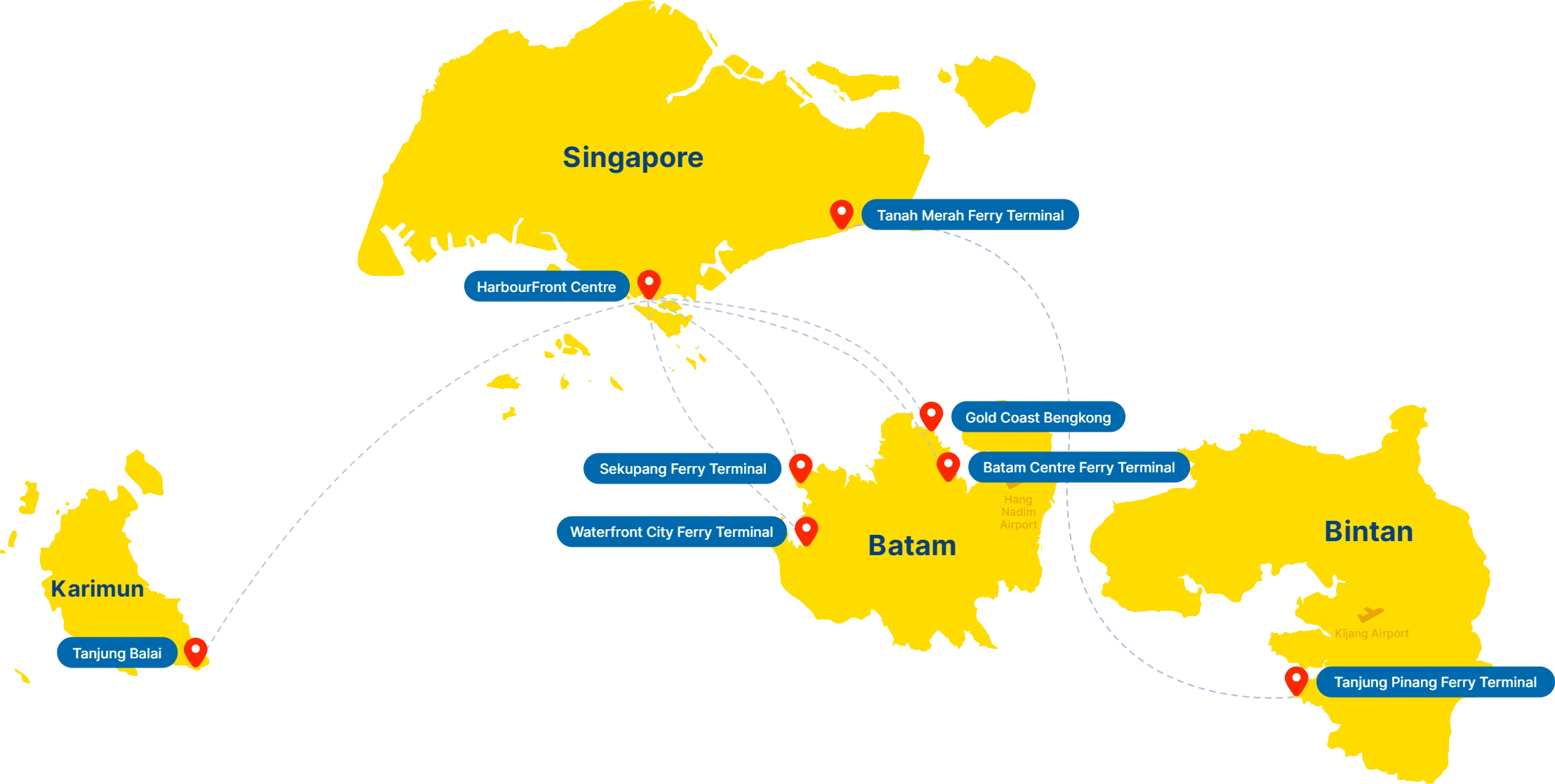 Route Map Sindo Ferry